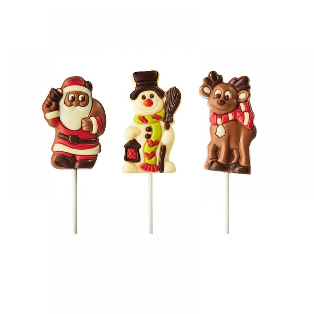 Chocolate shaped character lollies