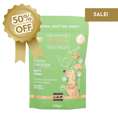 Supreme Products Pawfect Pooch Happy Tummy Digestive Treats - 100g