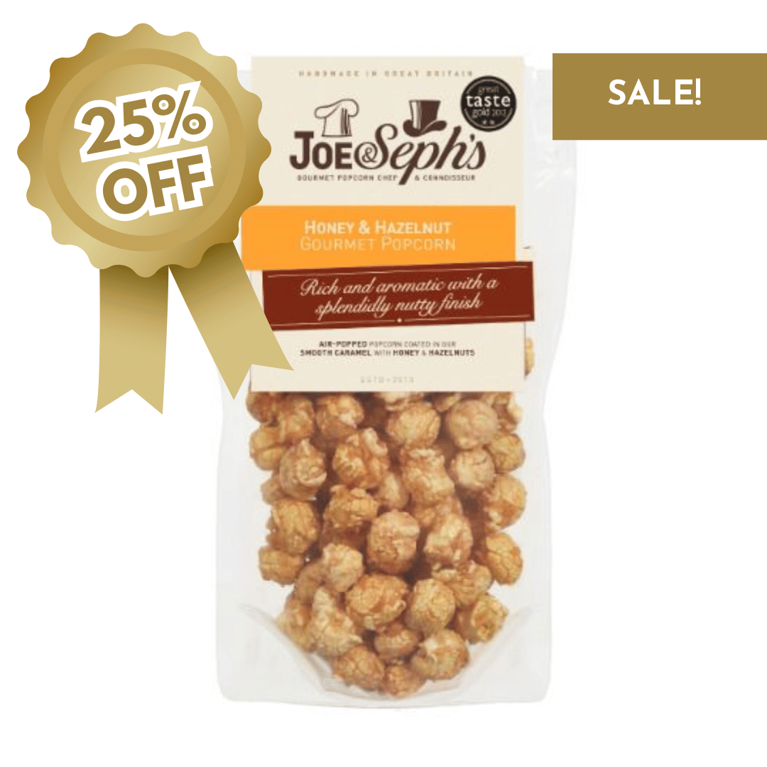 Joe & Seph's Honey & Hazelnut Popcorn Pouch - 70g